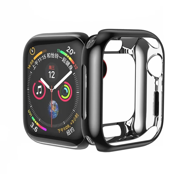 Силіконовий чохол HOCO TPU Case Black для Apple Watch 44mm SE 2 | SE | 6 | 5 | 4