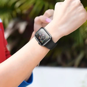 Силіконовий чохол HOCO TPU Case Black для Apple Watch 44mm SE 2 | SE | 6 | 5 | 4 - Фото 2