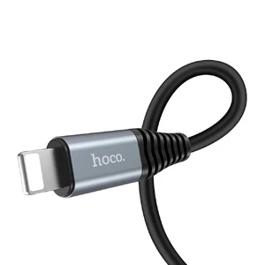 Кабель з акумулятором HOCO U22 Black USB to Lightning 1.2m - Фото 2