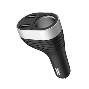 Автозарядка с дисплеем HOCO Z29 Regal Dual USB