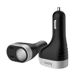 Автозарядка с дисплеем HOCO Z29 Regal Dual USB - Фото 5