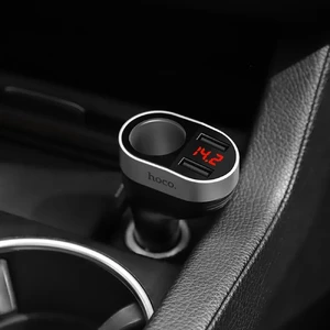 Автозарядка с дисплеем HOCO Z29 Regal Dual USB - Фото 7