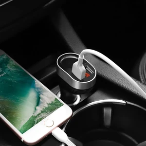 Автозарядка с дисплеем HOCO Z29 Regal Dual USB - Фото 8