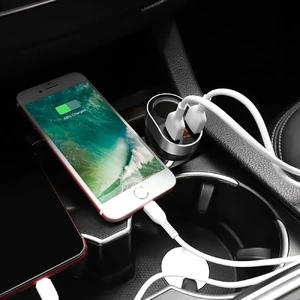 Автозарядка с дисплеем HOCO Z29 Regal Dual USB - Фото 9
