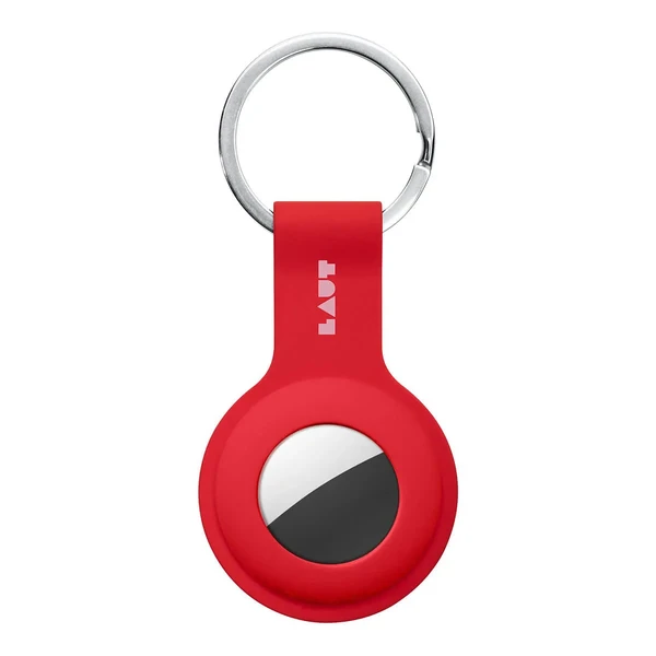 Силиконовый брелок с кольцом LAUT HUEX TAG Crimson для AirTag в Броварах