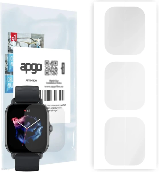 Гідрогелева захисна плівка iLoungeMax Hydrogel Clear для Amazfit GTS 3 у Дніпрі