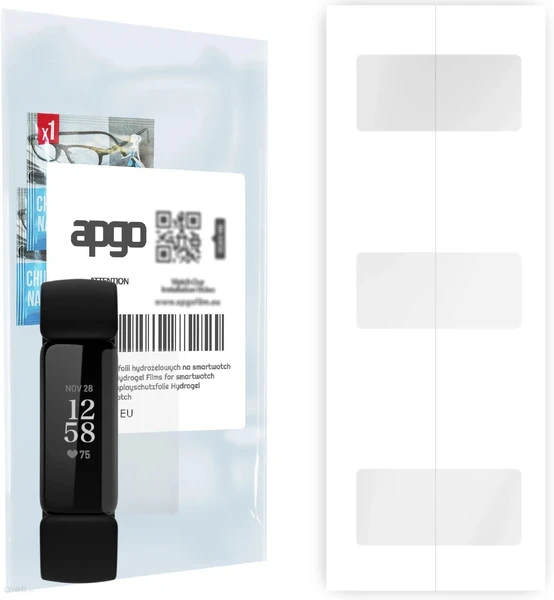 Гидрогелевая защитная пленка iLoungeMax Hydrogel Clear для Fitbit Inspire 2 (4 шт.)