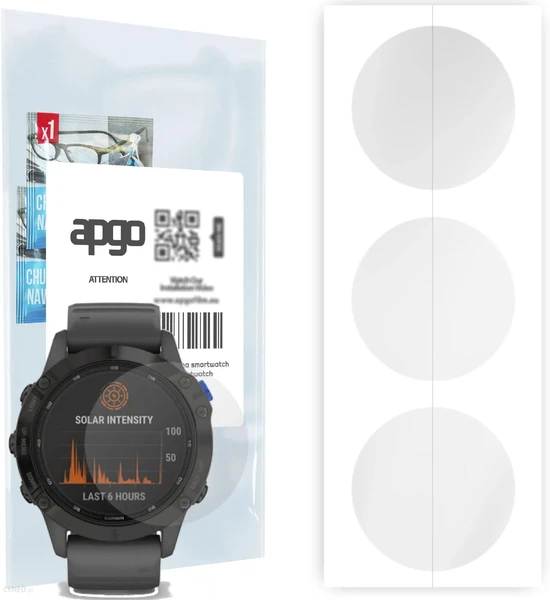 Гідрогелева захисна плівка iLoungeMax Hydrogel Clear для Garmin Fenix 6s