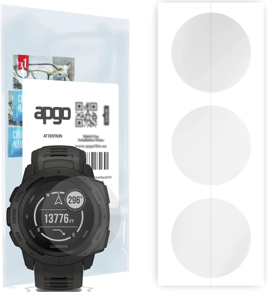 Гидрогелевая защитная пленка iLoungeMax Hydrogel Clear для Garmin Instinct