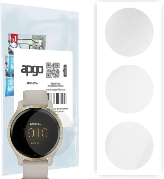 Гидрогелевая защитная пленка iLoungeMax Hydrogel Clear для Garmin Venu 2s