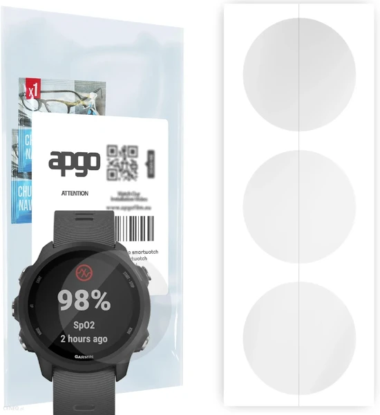 Гидрогелевая защитная пленка iLoungeMax Hydrogel Clear для Garmin Forerunner 245