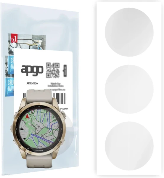 Гидрогелевая защитная пленка iLoungeMax Hydrogel Clear для Garmin Fenix 7s