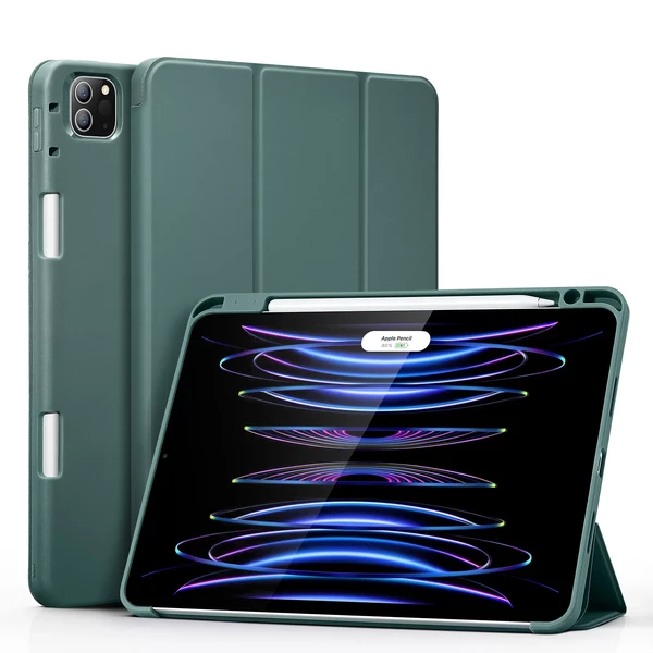 Чехол-книжка с держателем для Apple Pencil ESR Rebound Pencil Forest Green для iPad Pro 11" M2 (2022) | M1 (2021)