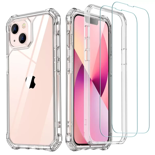 Протиударний чохол ESR Air Armor 360 Clear із захисним склом (2 шт.) для iPhone 13