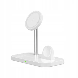 Беспроводная зарядка iLoungeMax 3-in-1 Wireless Charger MagSafe White для iPhone | Apple Watch | AirPods - Фото 2