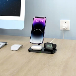 Беспроводная зарядка iLoungeMax 3-in-1 Wireless Charger MagSafe White для iPhone | Apple Watch | AirPods - Фото 4