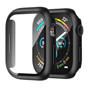 Захисний чохол зі склом iLoungeMax Black Premium Case PC+Glass для Apple Watch 41mm Series 8 | 7
