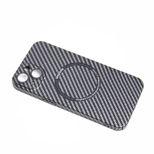 Захисний чохол iLoungeMax Carbon Fiber Pattern Case MagSafe Black для iPhone 13 - Фото 2