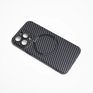 Захисний чохол iLoungeMax Carbon Fiber Pattern Case MagSafe Black для iPhone 13 Pro Max - Фото 2