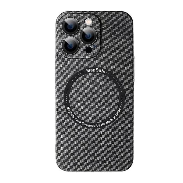 Захисний чохол iLoungeMax Carbon Fiber Pattern Case MagSafe Black для iPhone 13 Pro в Харкові