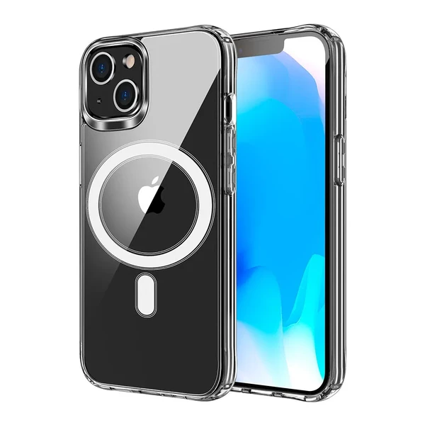 Прозрачный силиконовый чехол iLoungeMax Clear Case with MagSafe для iPhone 14 Plus в Сумах