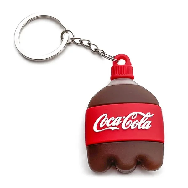 Силіконовий брелок з кільцем iLoungeMax Funny Cartoon Case Coca-Cola для AirTag у Полтаві