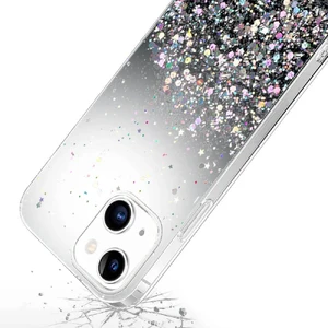 Силіконовий чохол з блискітками iLoungeMax Glitter Silicone Case Black для iPhone 13 - Фото 2