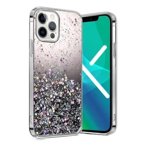Силиконовый чехол с блестками iLoungeMax Glitter Silicone Case Black для iPhone 13 Pro Max