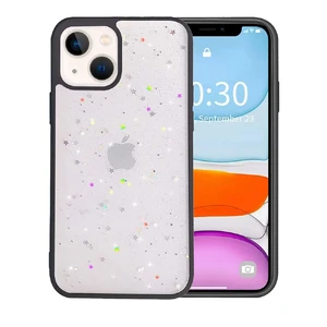 Блестящий чехол со звездами iLoungeMax Glitter Star Black для iPhone 13