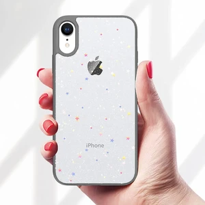 Блестящий чехол со звездами iLoungeMax Glitter Star Black для iPhone XR - Фото 4