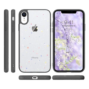 Блестящий чехол со звездами iLoungeMax Glitter Star Black для iPhone XR - Фото 2