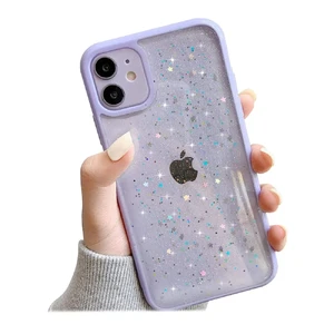 Блискучий чохол із зірками iLoungeMax Glitter Star Purple для iPhone 11 - Фото 2