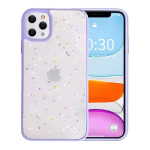 Блискучий чохол із зірками iLoungeMax Glitter Star Purple для iPhone 13 Pro