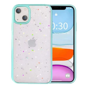 Блестящий чехол со звездами iLoungeMax Glitter Star Sky Blue для iPhone 13