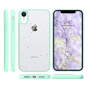 Блестящий чехол со звездами iLoungeMax Glitter Star Sky Blue для iPhone XR - Фото 2