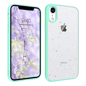 Блестящий чехол со звездами iLoungeMax Glitter Star Sky Blue для iPhone XR  - Фото 1