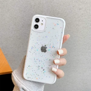 Блестящий чехол со звездами iLoungeMax Glitter Star White для iPhone 11 - Фото 3