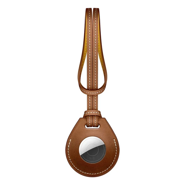 Чехол-петля iLoungeMax Bag Charm Brown для AirTag OEM (real leather) в Броварах