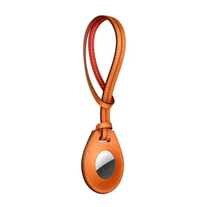 Чохол-петля iLounge Max Bag Charm Orange для AirTag OEM (real leather) - Фото 3