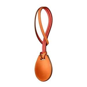 Чохол-петля iLounge Max Bag Charm Orange для AirTag OEM (real leather) - Фото 2