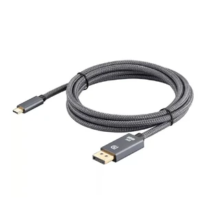 Кабель для монитора iLoungeMax High Quality Braided USB Type-C to DisplayPort 8K 60Hz 1.8m 4041-80136 - Фото 1
