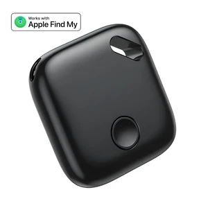 Трекер Apple Find My (iOS) для поиска вещей, ключей, сумок, кошельков, водонепроницаемый IPX5, с динамиком, умный Bluetooth-трекер | iLoungeMax iTag Air Tag Black