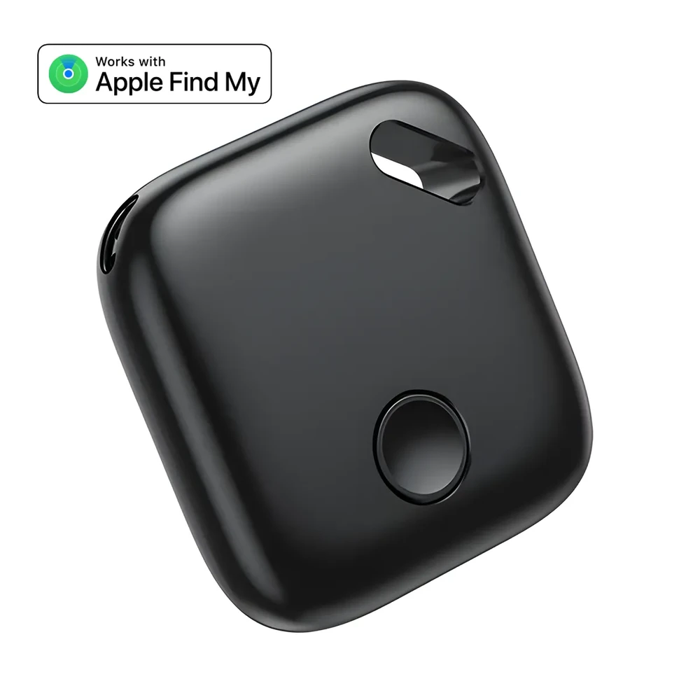 Трекер Apple Find My (iOS) для пошуку собак, котів, водонепроникний IPX5, з динаміком для iPhone | iLoungeMax Pet Tag Black