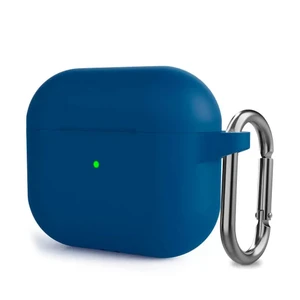 Силиконовый чехол с карабином iLoungeMax Lake Blue для AirPods 3