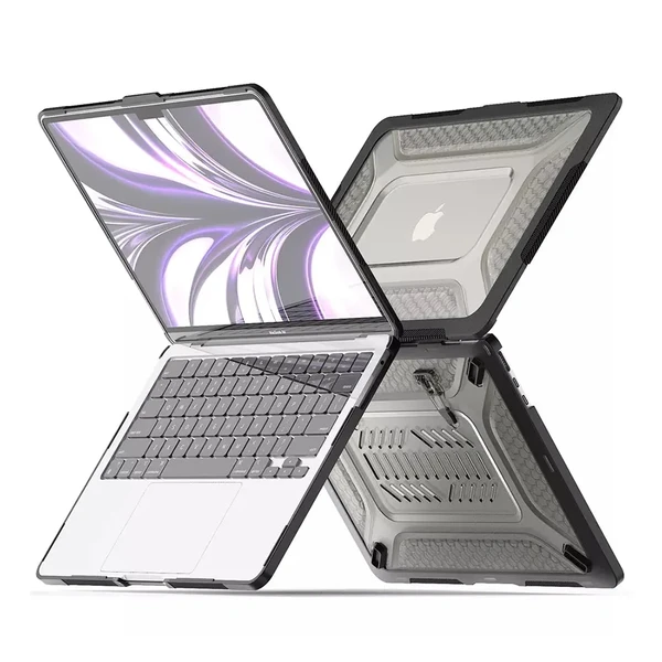 Протиударний чохол iLoungeMax Laptop Kickstand Case Black для MacBook Air 13.6'' M3 | M2 (2024 | 2022)