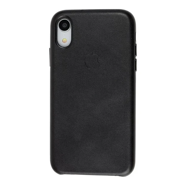 Черный кожаный чехол iLoungeMax Leather Case Black для iPhone XR OEM в Чернигове