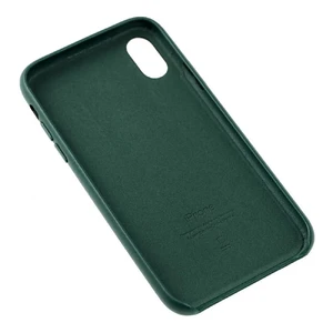 Кожаный чехол iLoungeMax Leather Case Forest Green для iPhone XR OEM - Фото 3