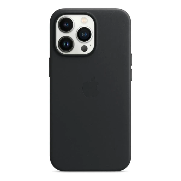 Чорний шкіряний чохол iLoungeMax Leather Case MagSafe Midnight для iPhone 13 Pro Max (з підтримкою анімації) OEM