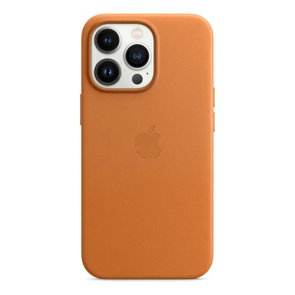 Шкіряний чохол iLoungeMax Leather Case MagSafe Golden Brown для iPhone 13 Pro (з підтримкою анімації) OEM