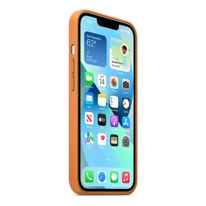 Шкіряний чохол iLoungeMax Leather Case MagSafe Golden Brown для iPhone 13 Pro (з підтримкою анімації) OEM - Фото 3